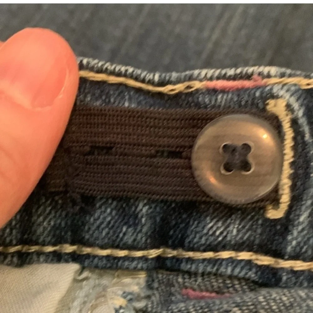 Gymboree Heart Pocket Blue Jeans Size 10 Adjustable Waist